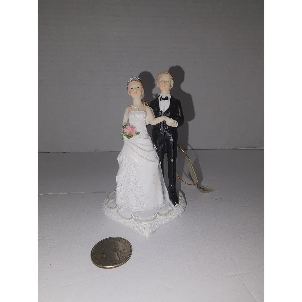 Wedding Cake Topper Christmas Tree‎ Ornament New Bride and Groom Couple